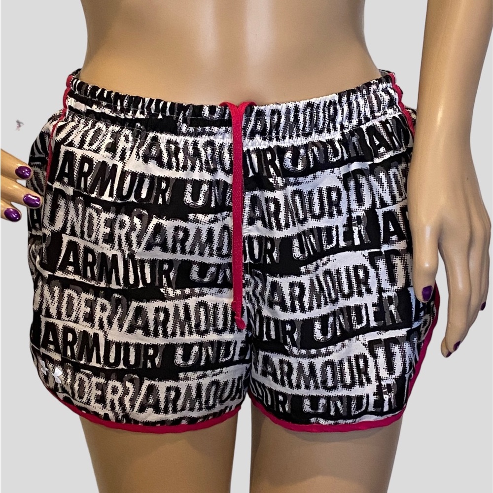 Under Armour UA Running Active Athletic Shorts w/Built-in Underwear Medium EUC